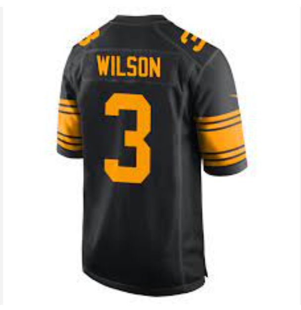 Men Pittsburgh Steelers 3 Wilson Black 2024 Nike Vapor Limited NFL Jersey style 2